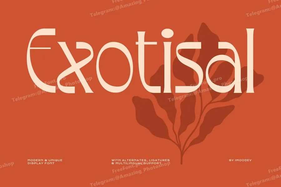 Exotisal modern serif display font free font download | freefont Pro free font download | freefont Pro