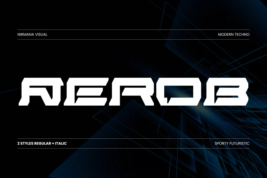 Logo sports modern font aerob free font download | freefont Pro free font download | freefont Pro