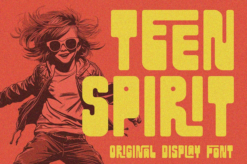 Teen spirit ligature display font free font download | freefont Pro free font download | freefont Pro