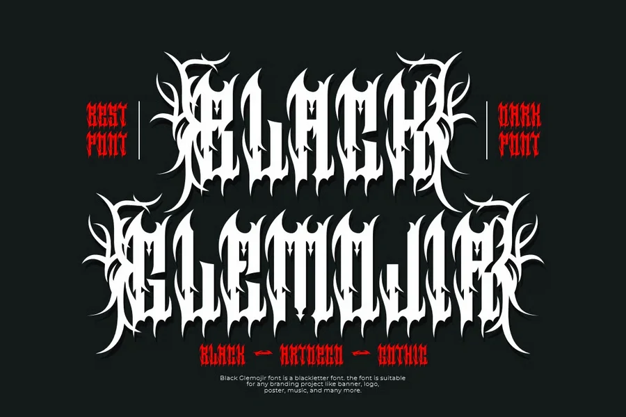 Blackglemojirtattoofont20250711202801utc free font download | freefont Pro free font download | freefont Pro