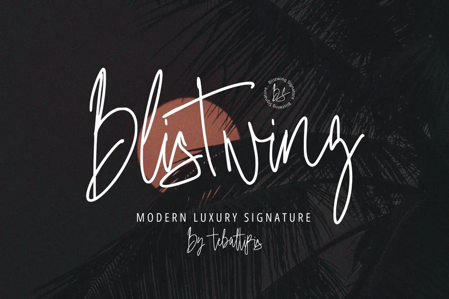 Blistwingmonolinesignature20250709171027utc free font download | freefont Pro free font download | freefont Pro