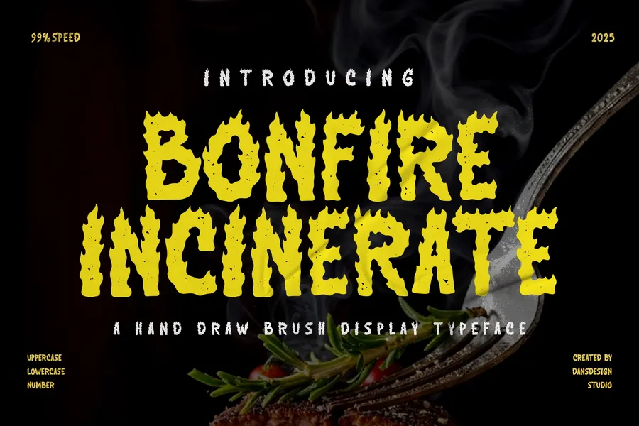 Bonfireincineratedisplayhanddrawedflamesfire20250707210223utc free font download | freefont Pro free font download | freefont Pro