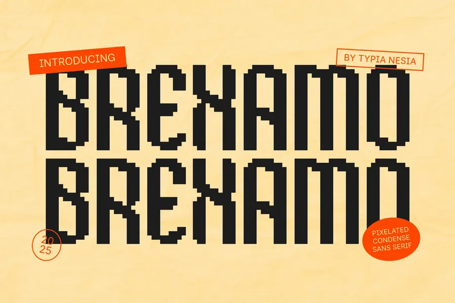 Brexamopixelatedcondensedsansseriffont20250710204259utc free font download | freefont Pro free font download | freefont Pro