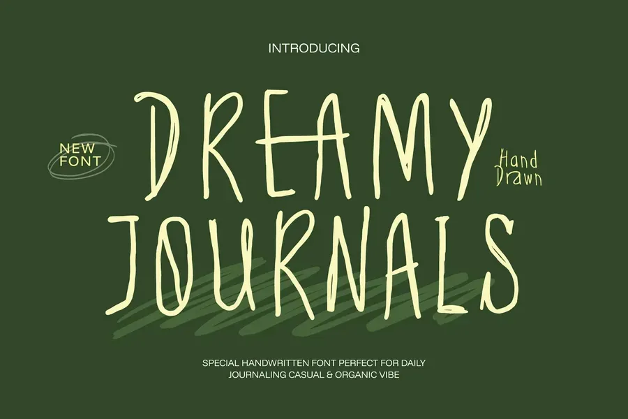 Dreamyjournalscasualhandwrittenfont20250709144605utc free font download | freefont Pro free font download | freefont Pro