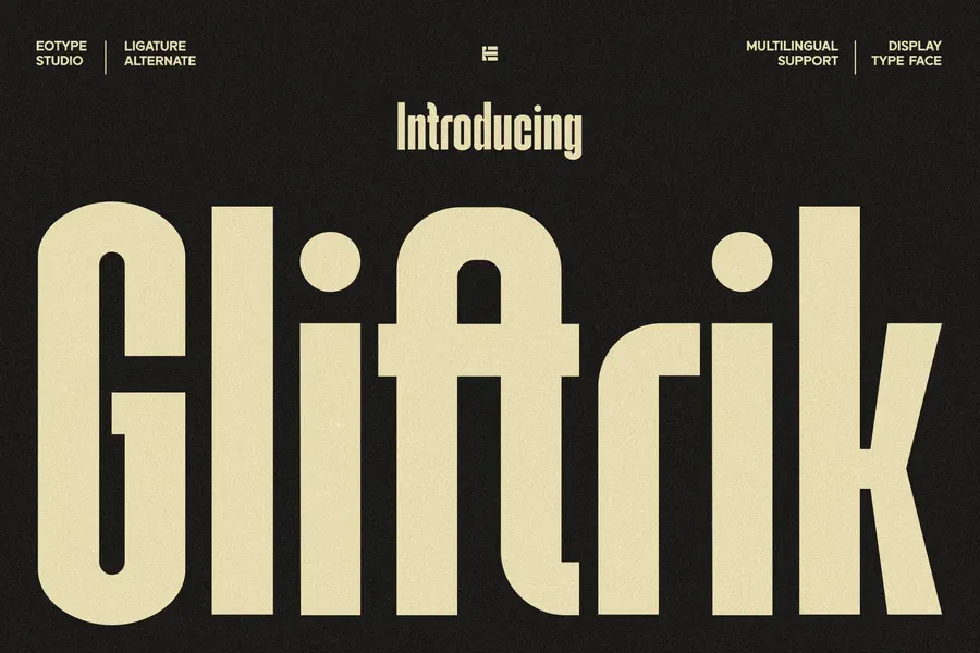 Gliftrikcondensedlogofont20250711155109utc free font download | freefont Pro free font download | freefont Pro