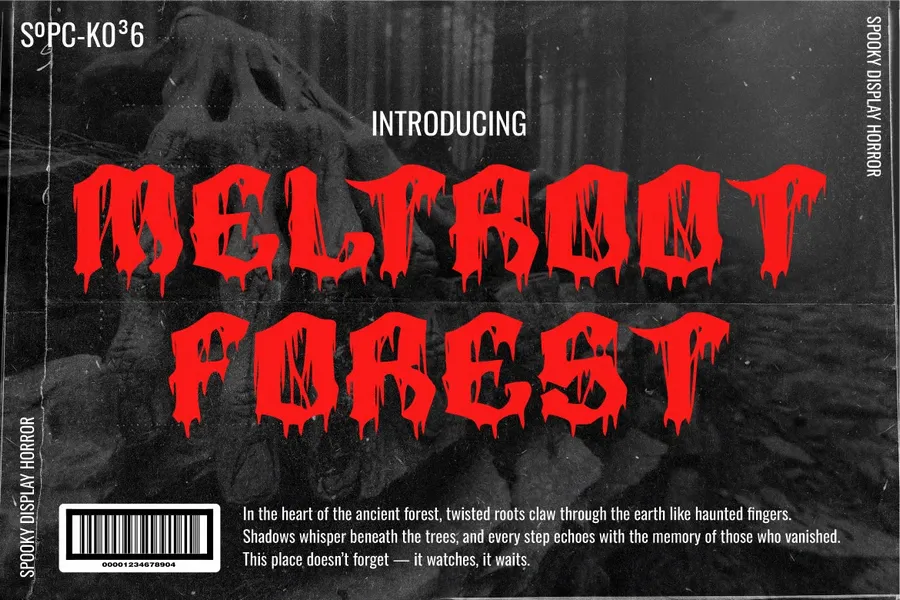 Meltrootforestspookyhorrorfont20250711185326utc free font download | freefont Pro free font download | freefont Pro