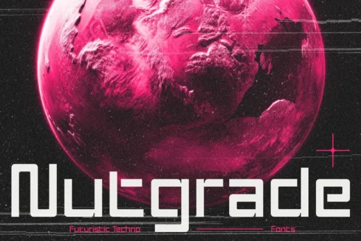 Nutgrade   futuristic techno fonts  free font download | freefont Pro