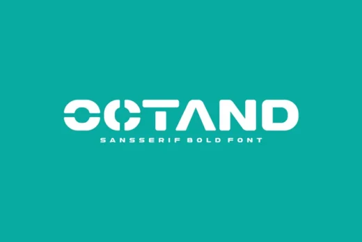 Octand   sans serif round  bold font  free font download | freefont Pro