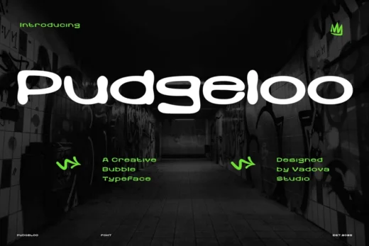 Pudgeloo Creative Bubble Font