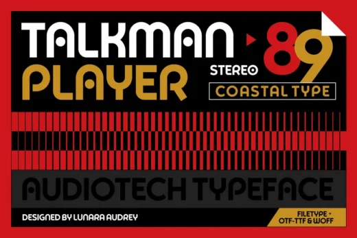 Talkman player  free font download | freefont Pro