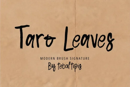 Taro Leaves - Brush Signature