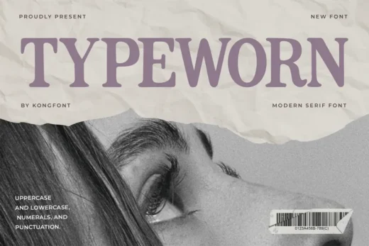 Typeworn  modern serif font  free font download | freefont Pro