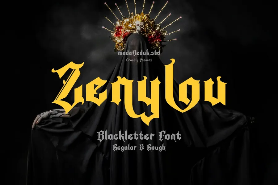 Zenyloublackletter20250711201458utc free font download | freefont Pro free font download | freefont Pro