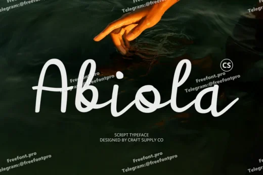 Abiola – Script Font