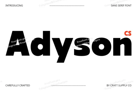 Adyson – Bold Font