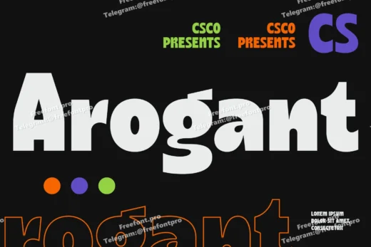 Arogant  bold font  free font download | freefont Pro