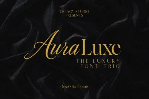 Auraluxe – The Luxury Font Trio
