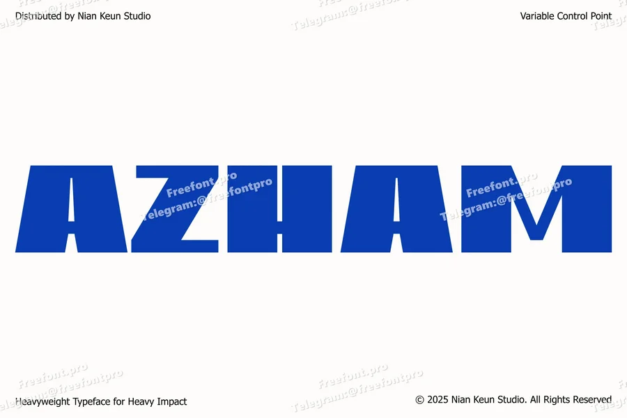 Azhamheavyweightdisplayfont20250808170206utc free font download | freefont Pro Azham heavyweight display font free font download | freefont Pro