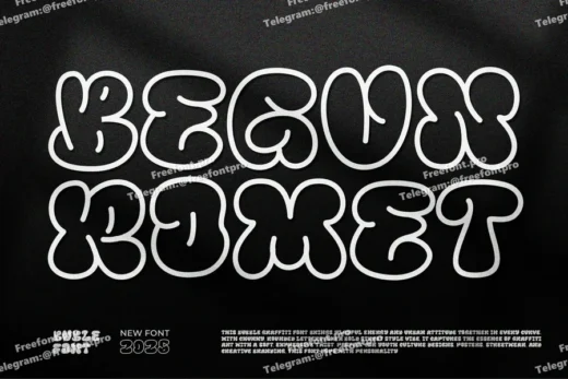 Begun romet || bubble graffiti font  free font download | freefont Pro