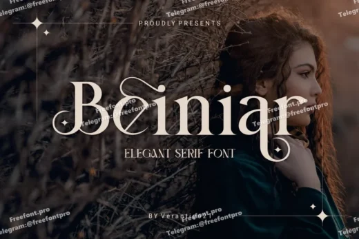 Beiniar  free font download | freefont Pro