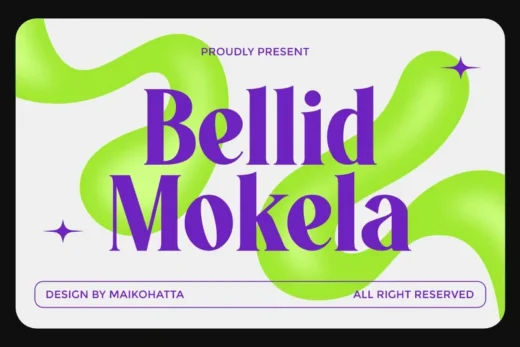 Bellid mokela   bold serif typeface  free font download | freefont Pro