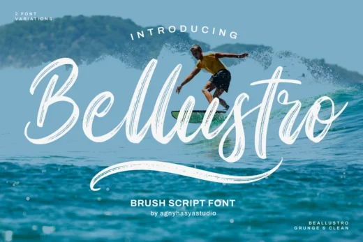 Bellustro  free font download | freefont Pro