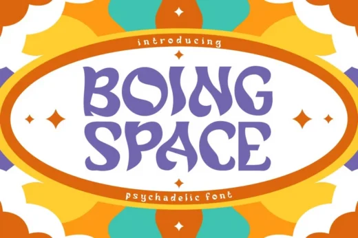 Boing Space Psychedelic Font
