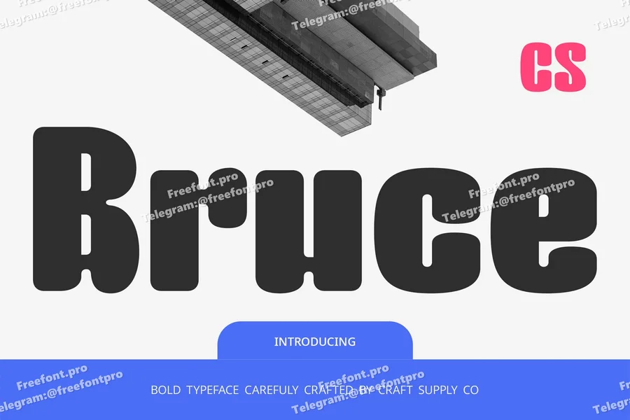 Bruce  bold font  free font download | freefont Pro