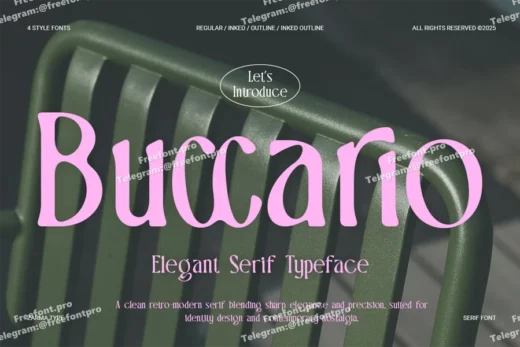 Buccario   elegant serif font  free font download | freefont Pro