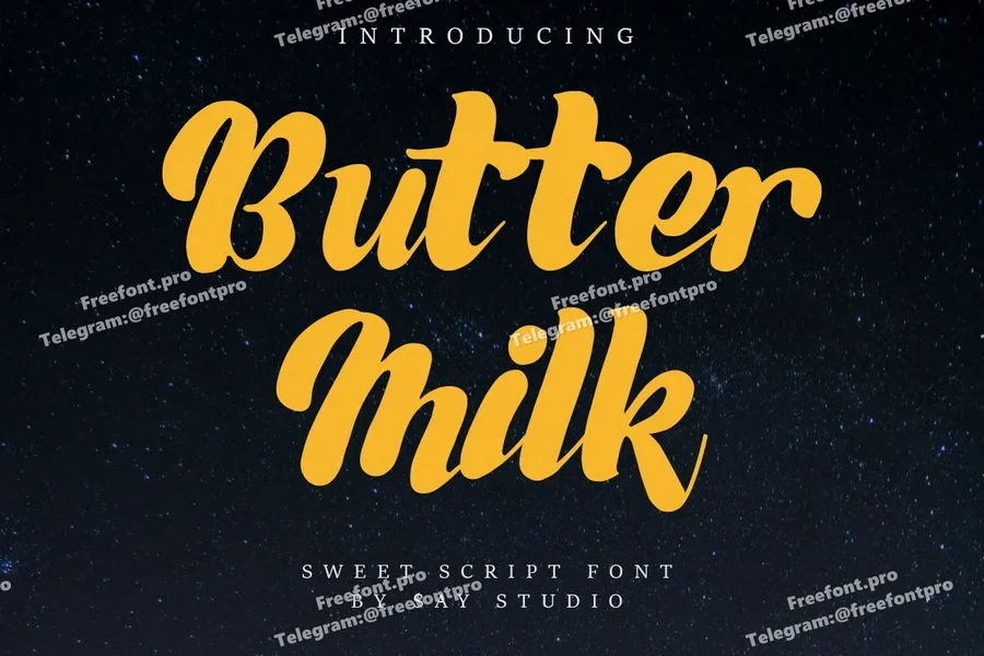 Buttermilksweetscriptfont20250731183328utc free font download | freefont Pro free font download | freefont Pro