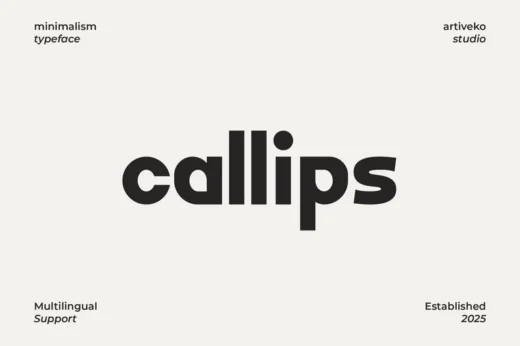 Callips - Modern Minimalist Logo Font