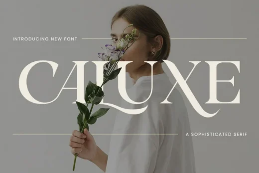 Caluxe  modern sophisticated serif logo font  free font download | freefont Pro