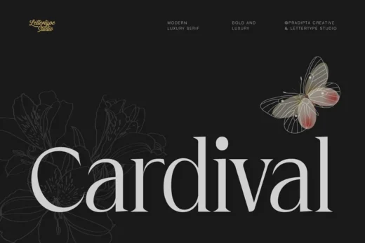 Cardival  modern luxury bold serif font  free font download | freefont Pro