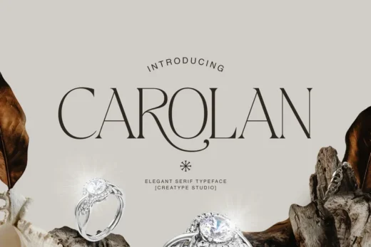 Carolan elegant display serif  free font download | freefont Pro