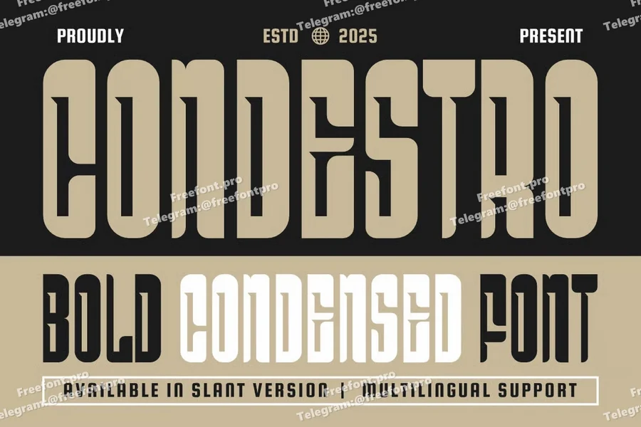 Condestroboldcondensedfont20250804201715utc free font download | freefont Pro Condestro bold condensed font free font download | freefont Pro