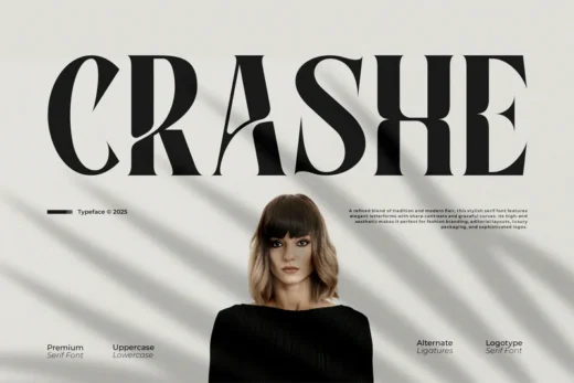 Crashe   modern serif typeface  free font download | freefont Pro