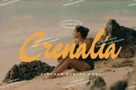Crenalia Vintage Script Font