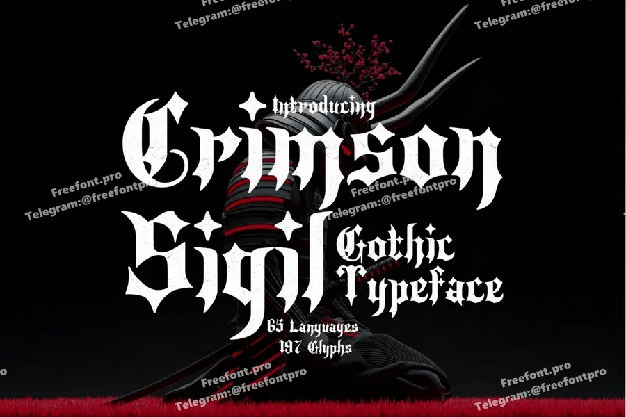 Crimsonsigilgothicblacklettertypeface20250801154412utc free font download | freefont Pro Crimson sigil gothic blackletter typeface free font download | freefont Pro