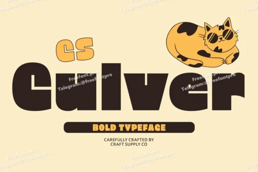 Culver  bold font  free font download | freefont Pro