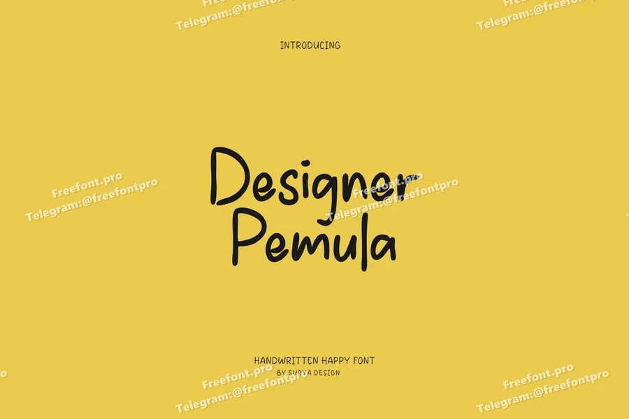 Designerpemulahandwrittenhappyfont20250731180821utc free font download | freefont Pro free font download | freefont Pro
