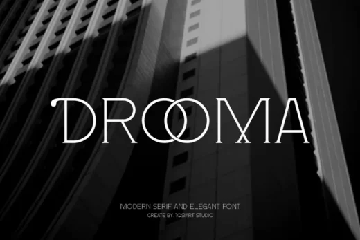 Drooma   thin serif font  free font download | freefont Pro