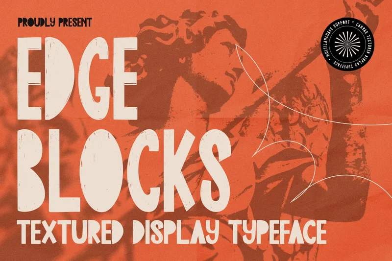 Edgeblockstextureddisplaytypeface20250813160545utc free font download | freefont Pro free font download | freefont Pro