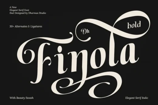 Finola  swash wedding font  free font download | freefont Pro