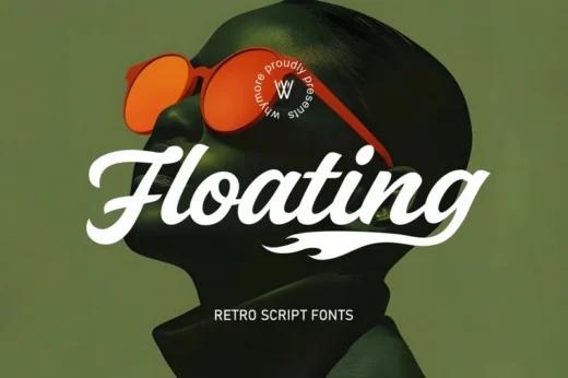 Floating Retro Script Font – Vintage Bold Font
