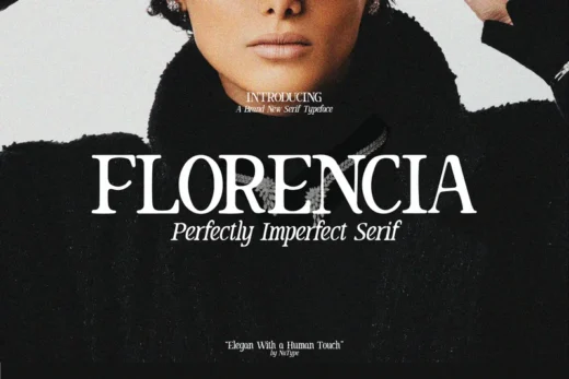 Florencia   serif human touch  free font download | freefont Pro