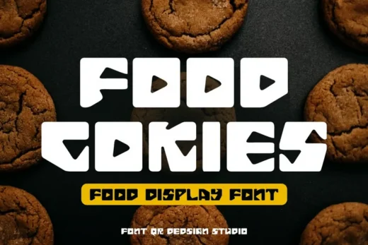 Food cokies font  free font download | freefont Pro