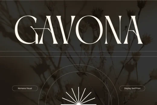 Gavona   logo branding font  free font download | freefont Pro