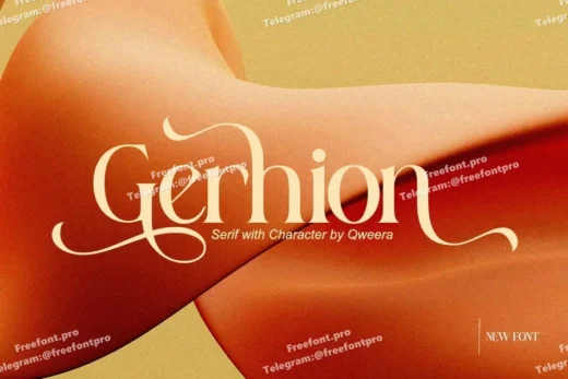 Gerhion   modern elegant luxury logo font  free font download | freefont Pro