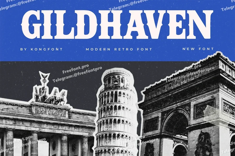 Gildhavenamodernretrofont20250804183147utc free font download | freefont Pro Gildhaven a modern retro font free font download | freefont Pro