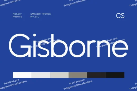 Gisborne – Contemporary Font